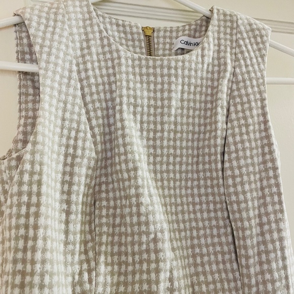 Calvin Klein Beige and White Dress - Picture 2 of 3
